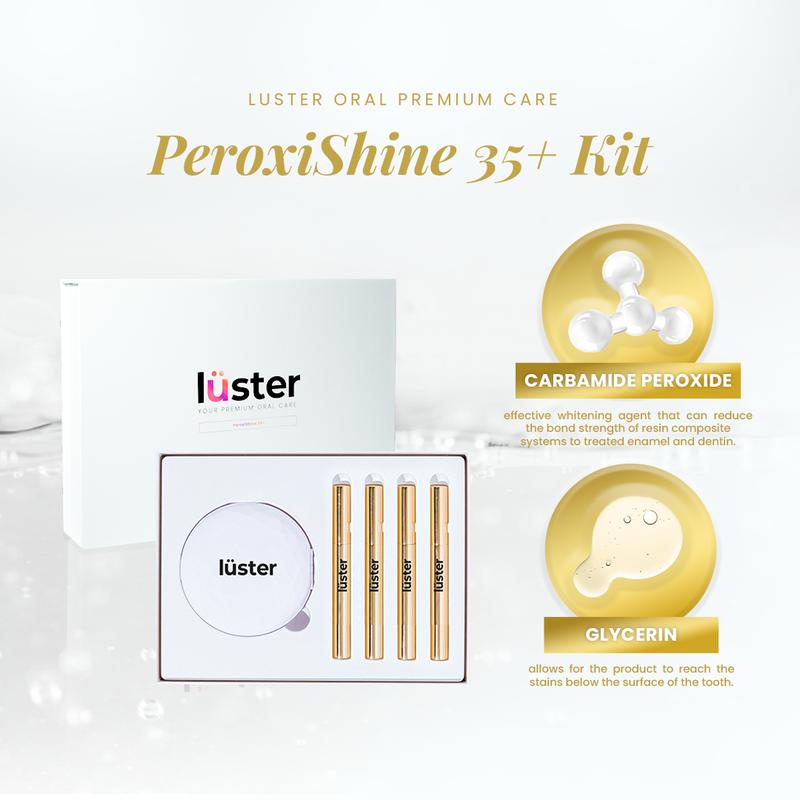 LUSTER Peroxishine 35+ teeth whitening kit - TikTok Shop Philippines