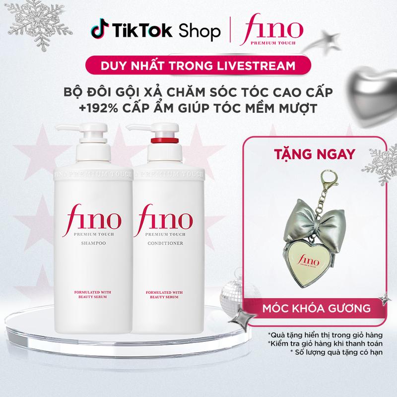   Chu Thanh Huyền 15.12  Bộ đôi Gội xả chăm sóc tóc cao cấp FINO PREMIUM TOUCH SHAMPOO & CONDITIONER B 550MLX2 