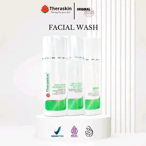 Theraskin Facial Wash Lengkap Membersihkan Wajah Berminyak serta Kotoran Pencerah Muka