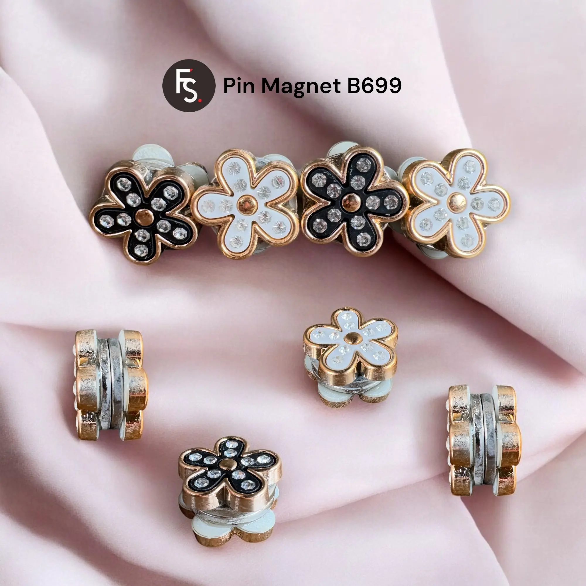 Pin Magnet Hijab Jilbab Baju Kerudung B699 Peniti Wanita Muslim