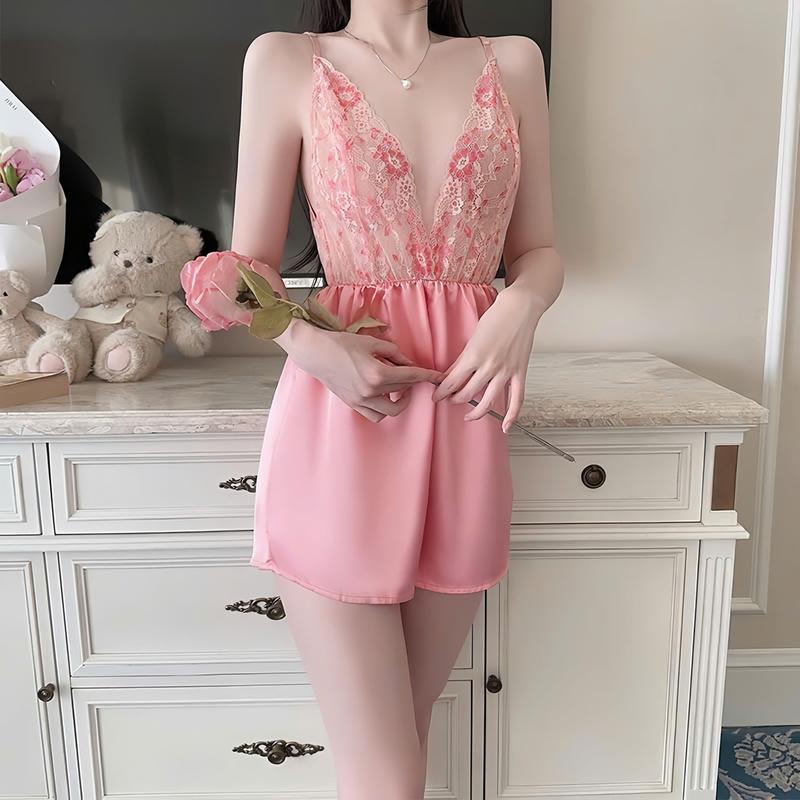  19908-XA HANG Bộ Jum Quảng Châu Liền Thân Chất Liệu Thân Trên Là Ren Chất Liệu Thân Dưới Là Lụa 