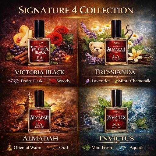 Signature 4 Collection - Victoria Black, Fressianda, Almadah, Invictus