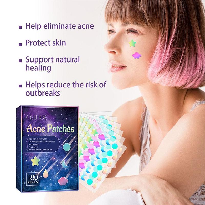 Product Introduction of 180pcs/box Hydrocolloid Acne Patch Pimple Repair Patch Ance Colorful Starry Care Face Sky L7K7 30
