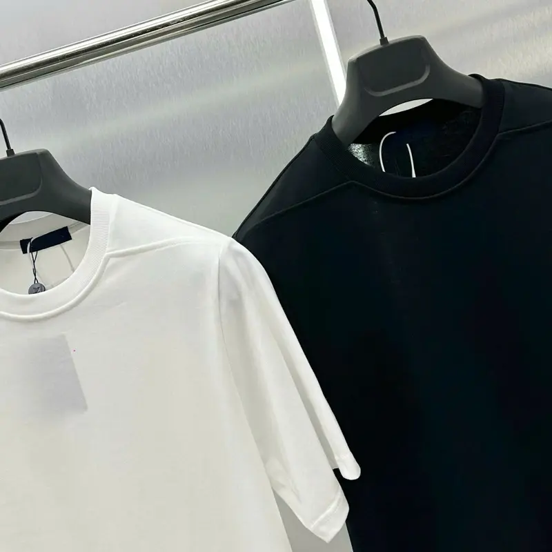 Áo phông thun trơn Eo Vì nam nữ cổ tròn vai chéo vải cao cấp thoáng mát co dãn - Menswear Unisex 1