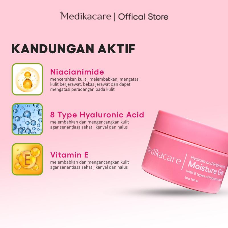 Medikacare Basic Skincare 3 in 1 - Mencerahkan kulit kusam (Facial wash + Moisturizer + Sunscreen) 4