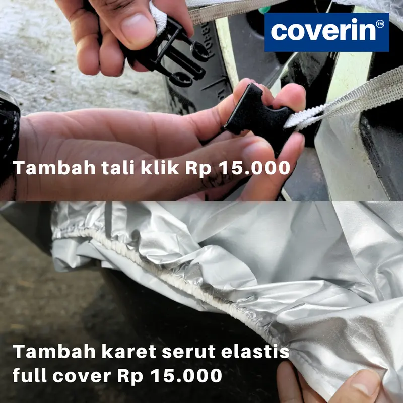 Sarung Mobil Kijang Innova barong Body Cover mobil Polyester silver Car -COVERIN 7