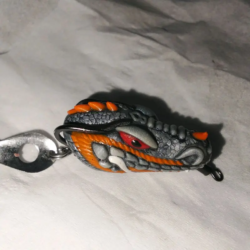 Soft Frog 3D KEPALA NAGA Si GANGKER 3,7 cm Lure 3