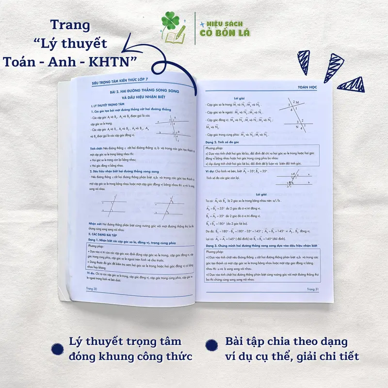 Sách Siêu Trọng Tâm lớp 7 môn Toán, Anh, KHTN và môn Văn cho 3 bộ sách chương trình mới - Hiệu sách Cỏ bốn lá 3