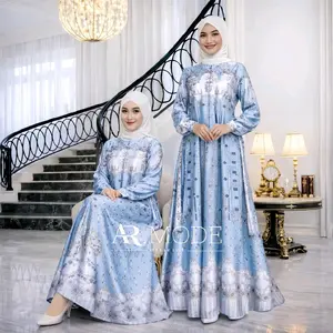 Terlaris Gamis Sonya Silk terlaris Ukuran S.M.L.XL.4L.6L Muslim Kantong Dress Wanita Motif