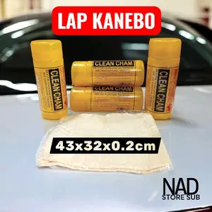 Kain Lap + Box Clean Cham Pembersih Serbaguna Chamois Pengering Motor Mobil