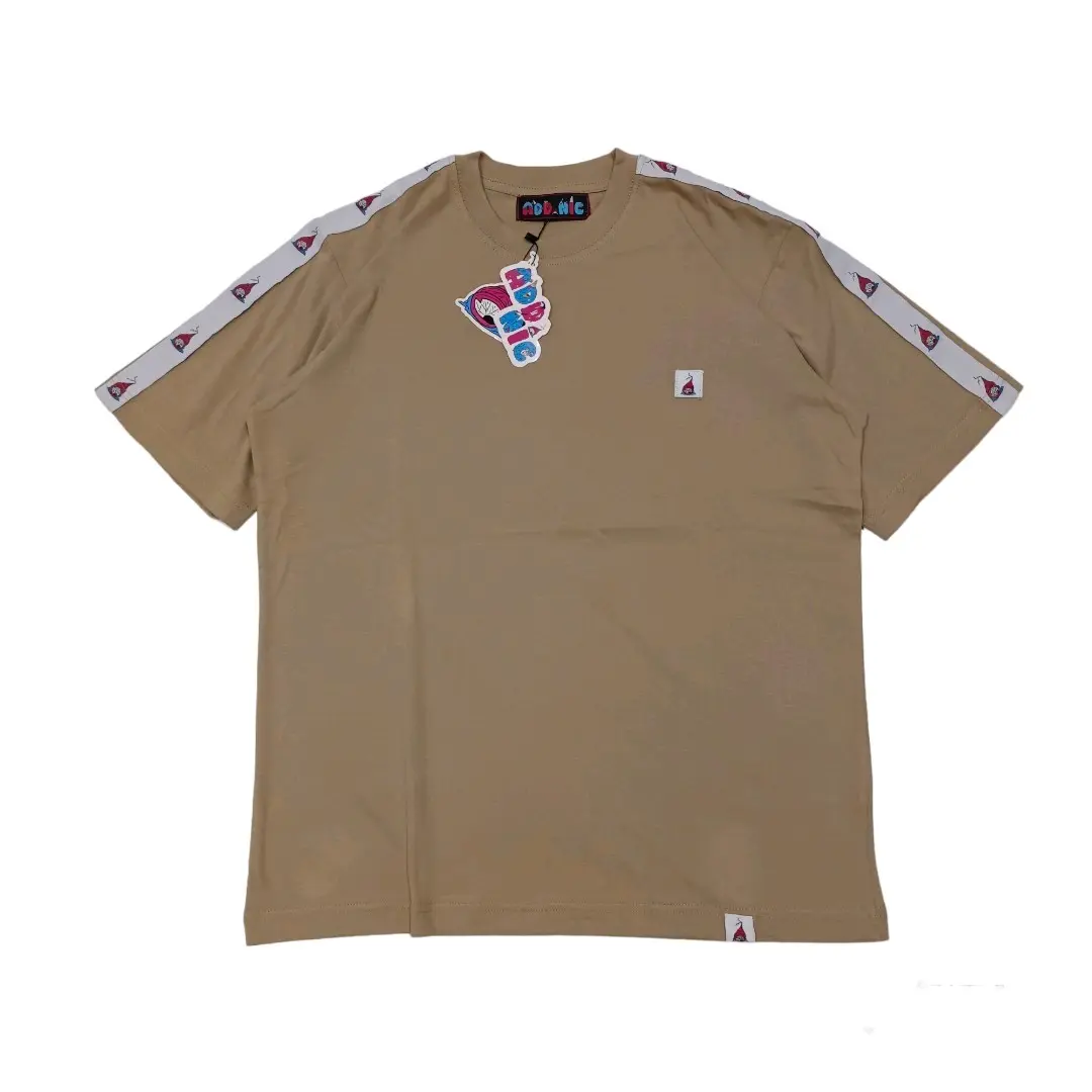 Kaos ADD NIC Ringer Taped Logo Bordir Oversize Pria Model Mocca High Quality Combed 24s