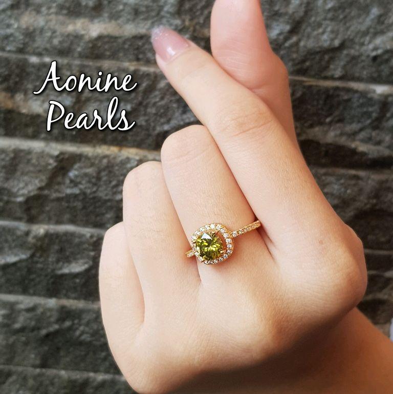 Cincin Batu Zirconia Merah 4