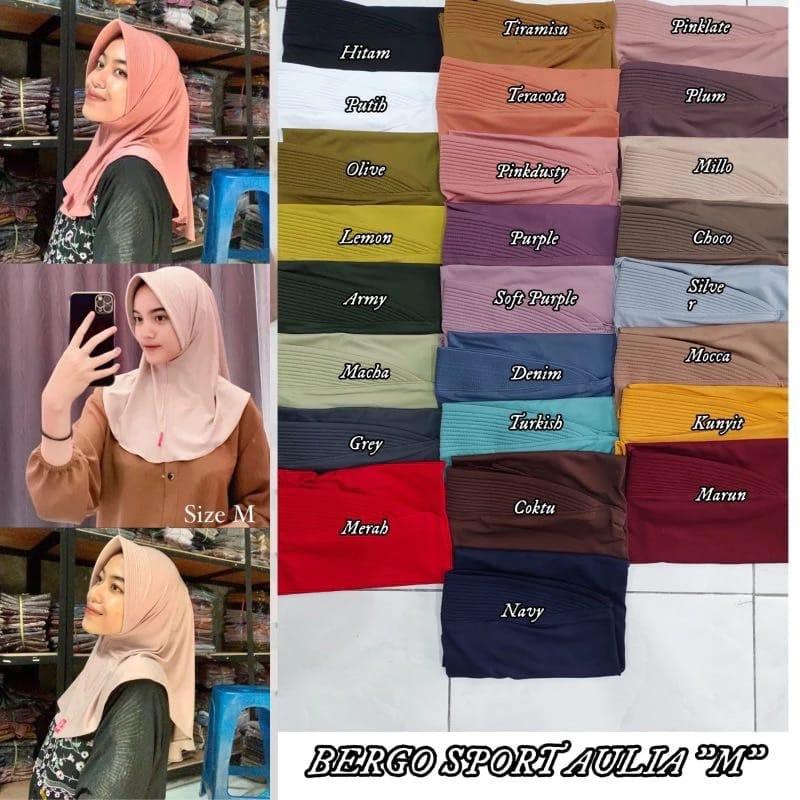 JILBAB SPORT AULIA JILBAB JERSEY SIZE M 4
