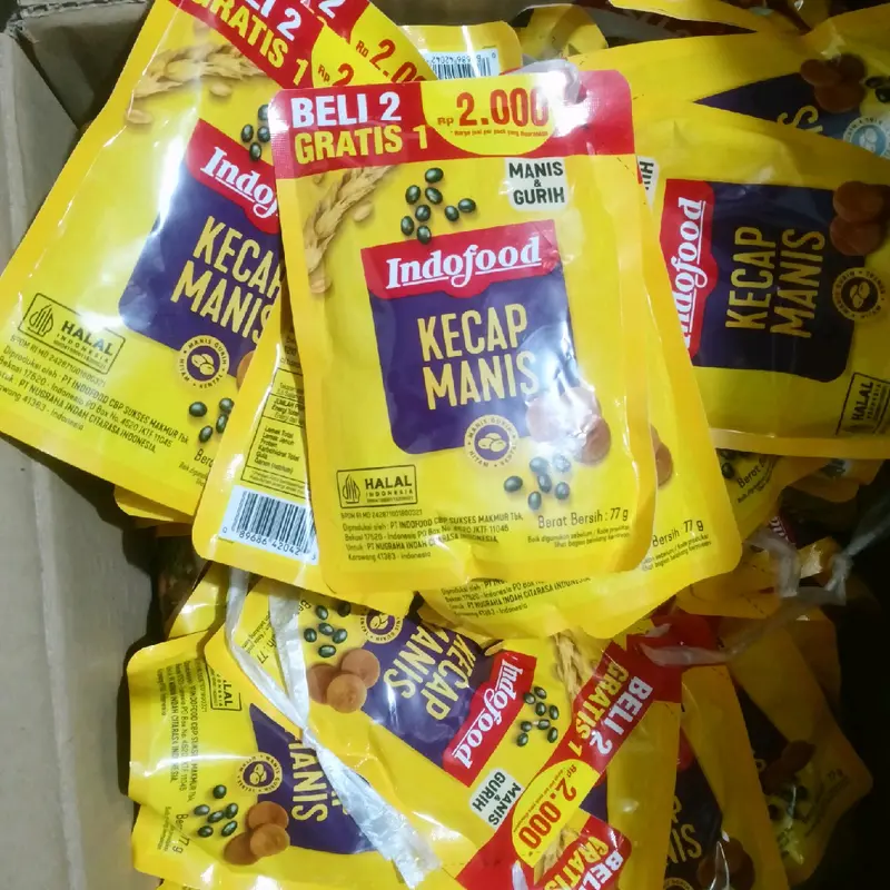 Kecap Manis Indofood  9pcs 77gr - Bahan Pilihan Berkualitas - Masakan Makanan 1