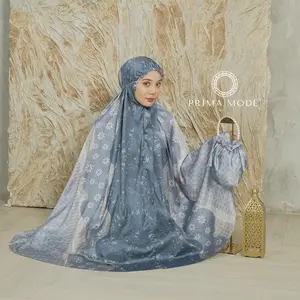 Mukena Dewasa Armanie Silk Motif Lasercut 2in1 Vanelsilk Hafsa Series