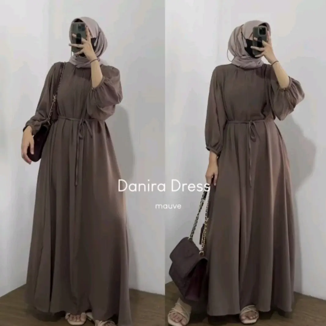 DANIRA FREE BROSS CANTIK LD110 & LD120 JUMBO DRESS MAXY GAMIS CRINKLE AIRFLOW  DRESS MUSLIM WANITA BUSANA MUSLIM