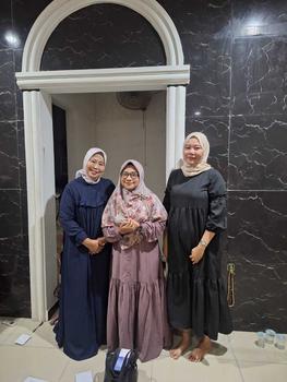 Product Review of Dress Lunna Dress Mahaira Premium Bahan Polo Linen Katun Premium Dress Wanita Muslim Dewasa Mewah  Pesta Elegant Gamis Kondangan Gaun Hitam Rayon Midi Navy Remaja Panjang Crinkle Basic Airflow from W**a K**h 1