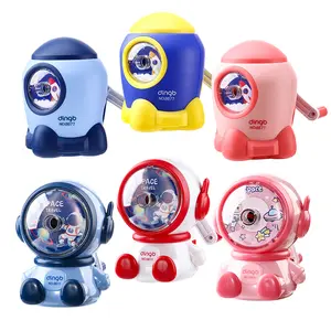 Serutan pencil meja motif Astronot roket Unicorn Rainbow Sanrio / rautan putar Pensil Stationery