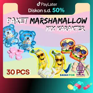 TERBARU MARSHMELLOW KARAKTER PISANG/BERUANG/BURGER 30PCS HALAL BPOM JAJANAN VIRAL TERMURAH HARGA GROSIR TERBARU MARSHMELLOW KARAKTER PISANG/BERUANG/BURGER 30PCS HALAL BPOM JAJANAN VIRAL TERMURAH HARGA GROSIR