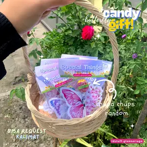 Candy gift - mini gift permen - gift permen lucu butterfly - souvenir aesthetics murah