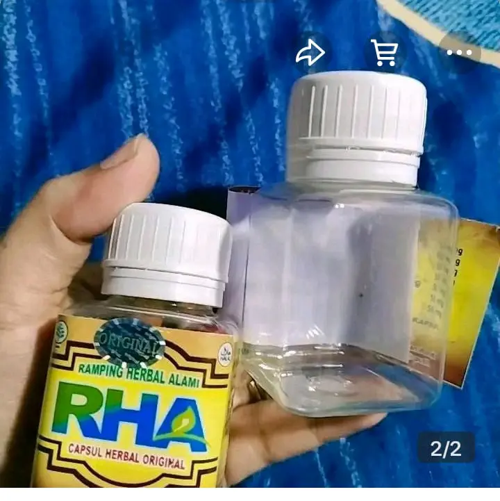 Botol RHA untuk Penyimpanan Kapsul atau Herbal 1