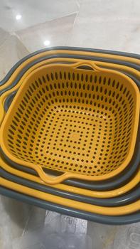 Product Review of Kitchen Drain Basket Bowl Fruit Vegetable Washing Colander Baskets Holder Kitchen Strainer Noodles Double Drain Kitchenware Utensils from D**h 0