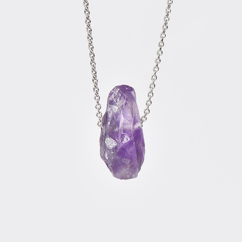 Vòng Cổ Mặt Dây Chuyền Pha Lê amethyst, Chất Liệu Pha Lê Tự Nhiên, Dành Cho Nữ, Đẹp Và Thanh Lịch 4