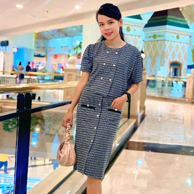 New Ji Won One Set Crop  Top Rok Korean style Setelan  Pendek Baju Wanita Dewasa Tweed Knit Premium  Elegan Nyaman yorriko oneset rajut 3
