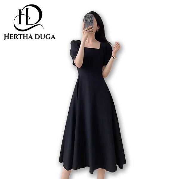 Jual Hertha Duga long dress hitam Lengan Pendek aesthetic import wanita black dress elegant casual simple dress kekinian korean style - 7995-black, S - Kab. Bekasi - Arzy9p | Tokopedia Jual Hertha Duga long dress hitam Lengan Pendek aesthetic import wanita black dress elegant casual simple dress kekinian korean style - 7995-black, S - Kab. Bekasi - Arzy9p | Tokopedia