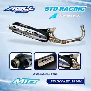 knalpot standar racing original aqill exhaust saringan