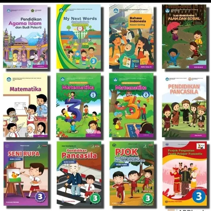 BUKU PAKET KELAS 3 SD PENERBIT KEMENDIKBUD (BARU + ORIGINAL 100%)