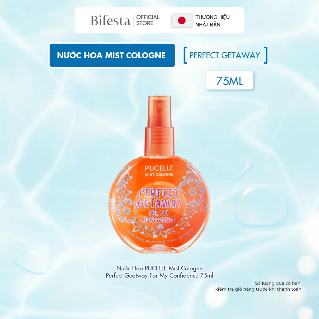 Nước Hoa PUCELLE Mist Cologne Perfect Geatway For My Confidence 75ml
