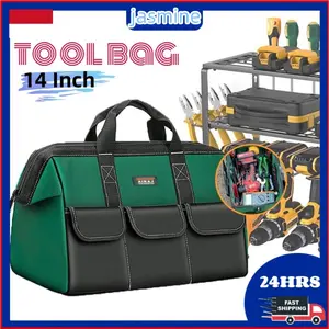 Tool Bag 14 inch Kain Oxford Tebal Tas Alat Tas alat Tas Perkakas Toolkit Toolbox 14 Inch