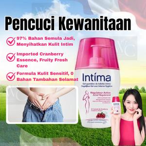 INTIMA Pencuci Feminin Sihat Penjagaan Peribadi Harian Pembersih Sokong Antibakteria Keyakinan Wanita pH Balance Cranberry Feminine Cleanser Gentle Hydrating Intimate Wash Daily Care Solution Safe Mild Sensitive Skin Help Maintain Fresh Odor Free Comfort