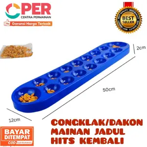 [BISA COD] Mainan Anak Congklak atau Dakon Mainan Jadul Sepanjang Masa