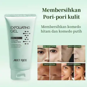 【Pengiriman Rahasia】Gel pengelupasan ekstrak herba,menyuburkan, Mencerahkan dan memperbaiki kulit kusam, 50g sesuai untuk seluruh badan Face Skincare exfoliate muka Exfoliating Wajah Perawatan Perontok Scrub Wanita Berminyak Hitam Pencerah Berjerawat Pria