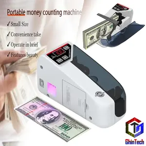 V30 Portable Money Counter Mini Mesin Hitung Uang Bill Money Counter Portable Mini Alat Hitung Uang