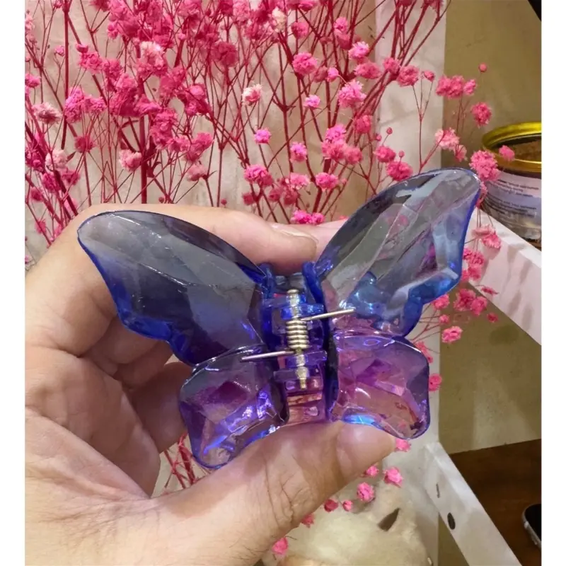 ￼JEPITAN RAMBUT KUPU KUPU JUMBO MODEL GLOSSY CRYSTAL / JEDAI SALON KOREAN BUTTERFLY 5