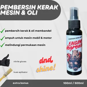 Pembersih Kerak Mesin Engine Degreaser DND SHINE 100ml Car Cleaner Lap