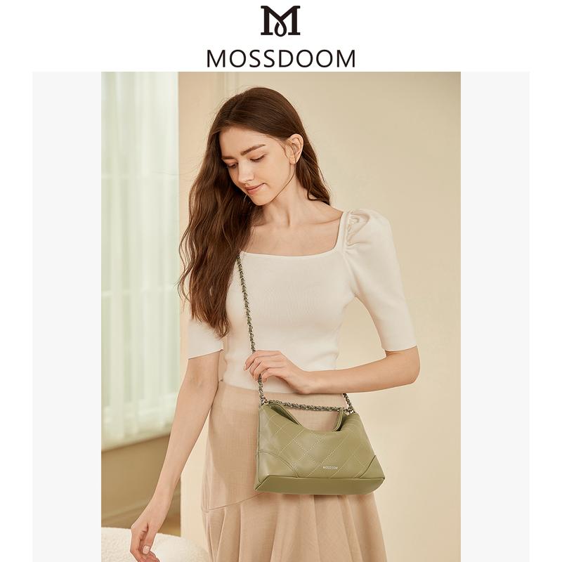 MOSSDOOM Tas Selempang Wanita Zeta Bag Fashion Tas Underarm Bag Tali Rantai 3