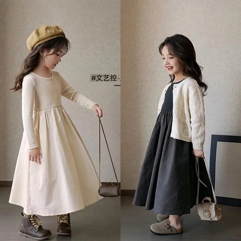 Mc364 Dress Katun Gamis Anak