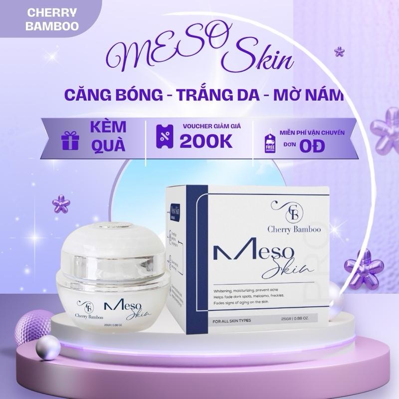 [ Mã T4 - FACE MESO 25g ] KEM FACE MESO SKIN , dưỡng trắng da, nám sạm tàng nhang - CHERRY BAMBOO