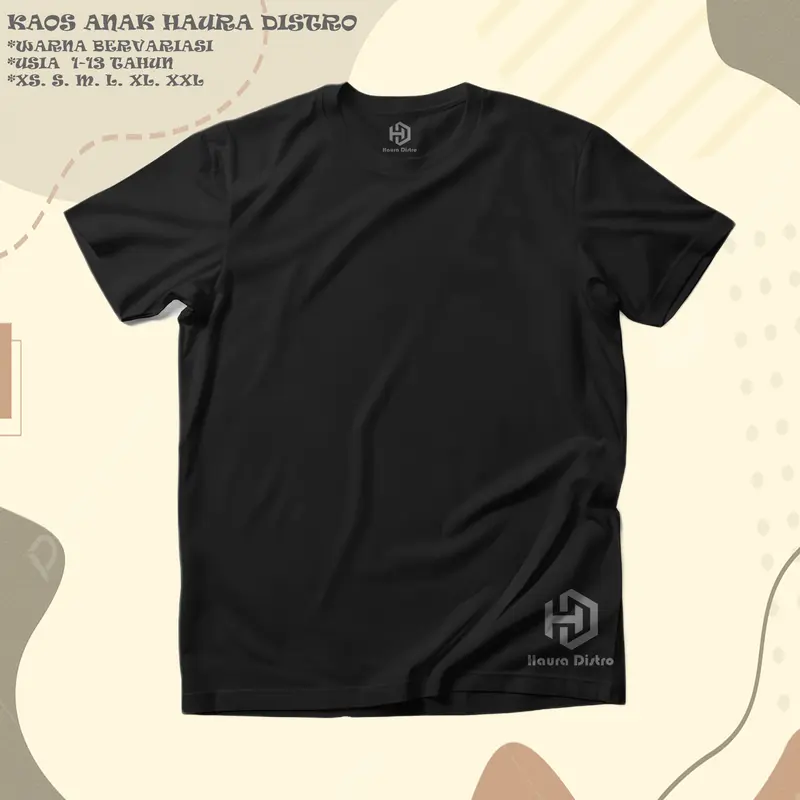 Willfit - Baju Kaos Polos Anak Laki Laki Katun Combed 24s Menyerap keringat Baju Fashion oblong xxl 2