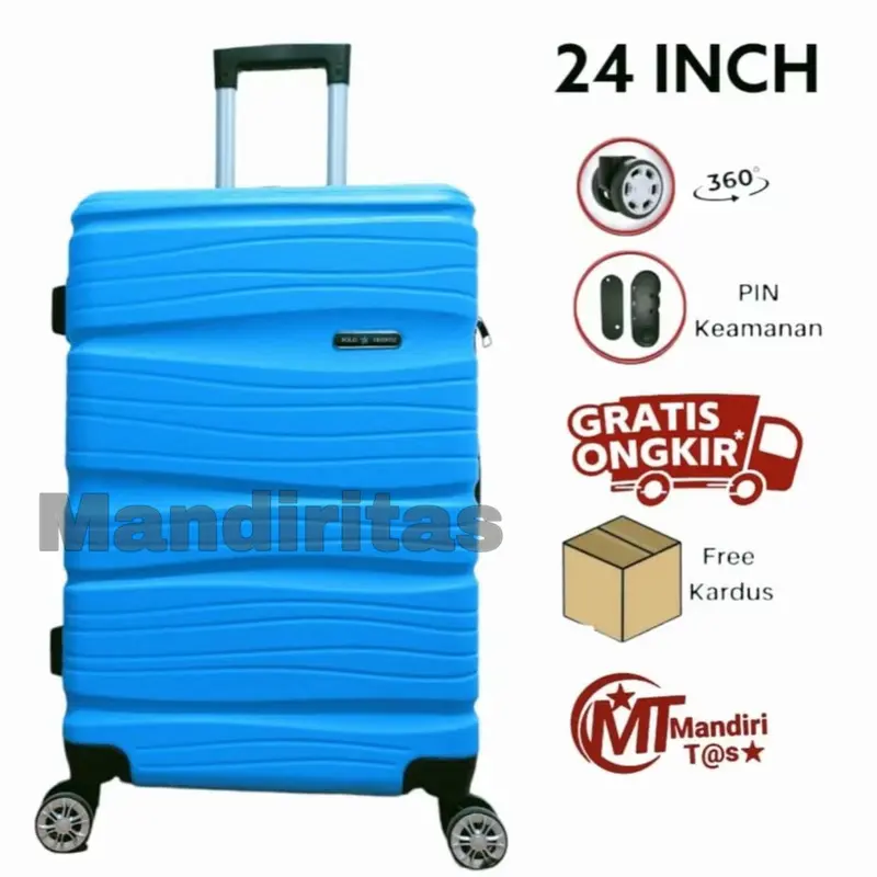 [MANDIRITAS] Spesial BIG Sale KOPER 24 INCH Spesial BIG SALE 10.10 -  KOPER FIBER ABS KOPER POLO 805, KOPER TAHAN AIR, TAHAN BANTING, KOPER BAGASI BISA COD 0