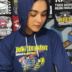 Kaos traktor bukan koruptor kuplok panjang Formal Pria Distro Cowok Katun haikit Dewasa Keren
