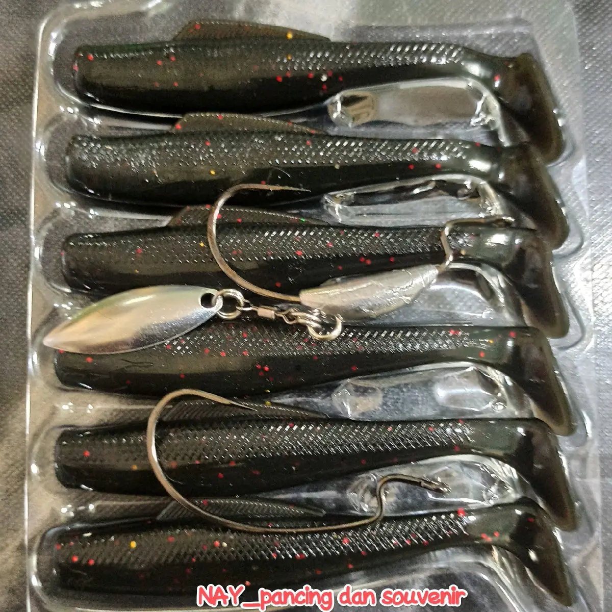 Umpan soft lure 8 cm paket lengkap