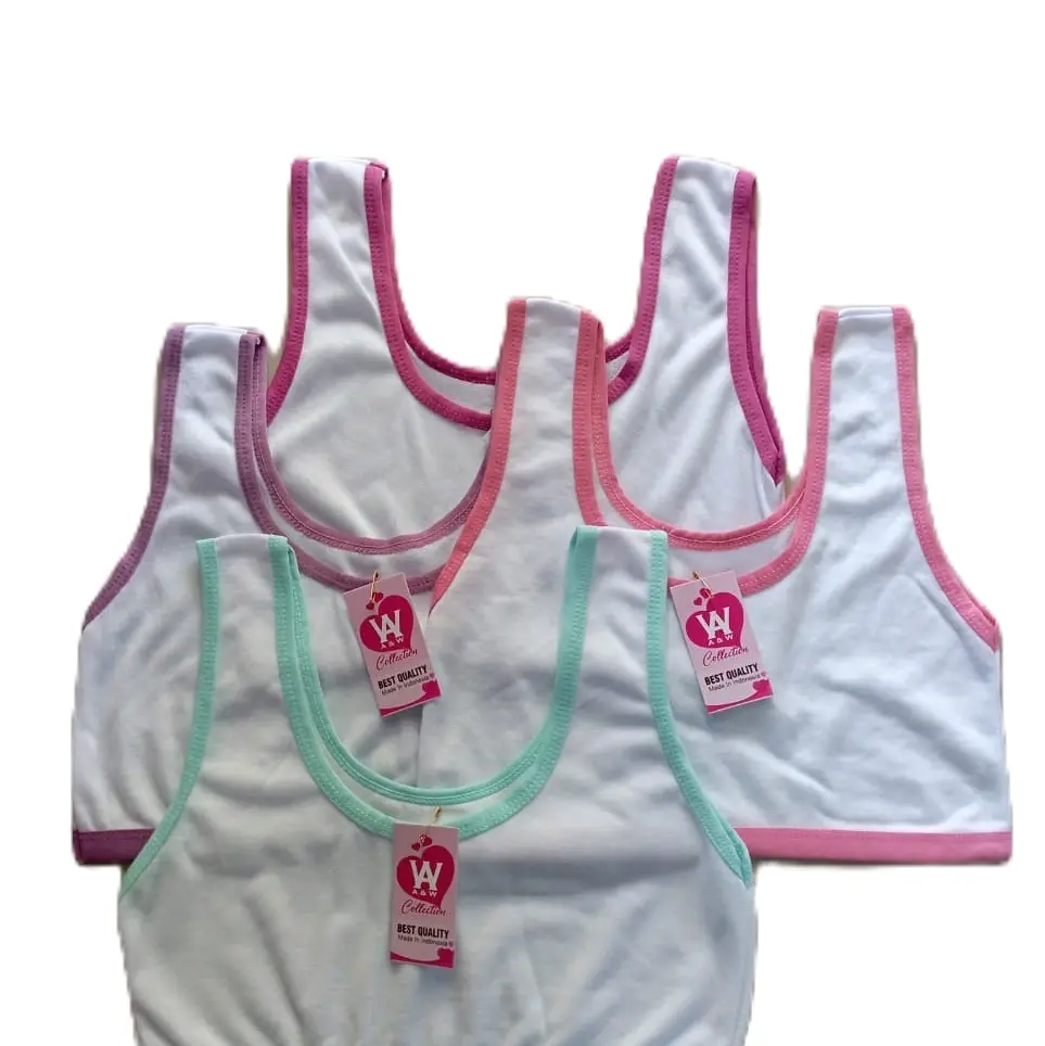 miniset putih polos untuk 9-13 tahunan