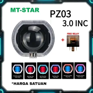 COD MT-STAR Projie Biled Matrix X1 3Inch PZ03 New Product High Low Putih Body Black Include Kipas Dan Relay Asli Hitam COD MT-STAR Projie Biled Matrix X1 3Inch PZ03 New Product High Low Putih Body Black Include Kipas Dan Relay Asli Hitam