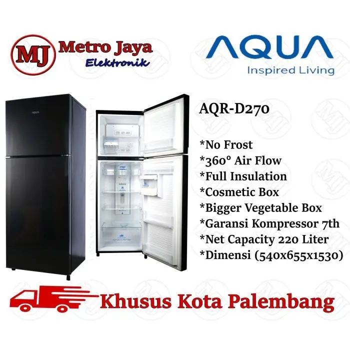 Kulkas 2 pintu Aqua Sanyo Aqr-d 270