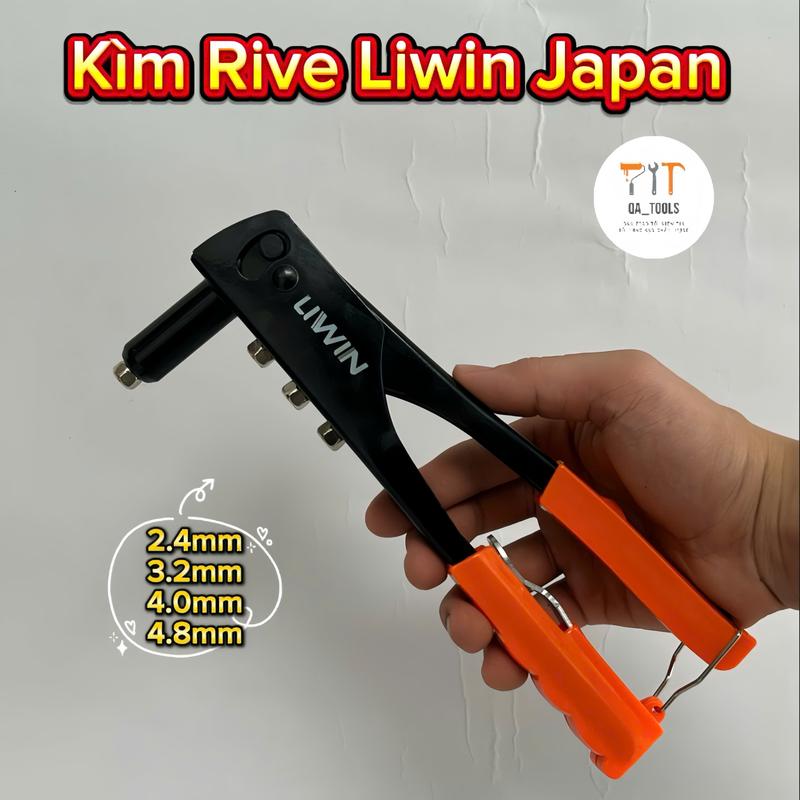 Kìm bấm rive rút đinh Liwin Japan 4 lỗ cao cấp giá sỉ